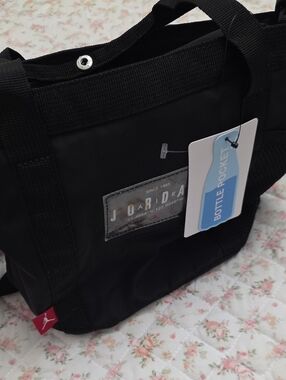 Jordan Black MINI Messenger Bag with Bottle Pocket